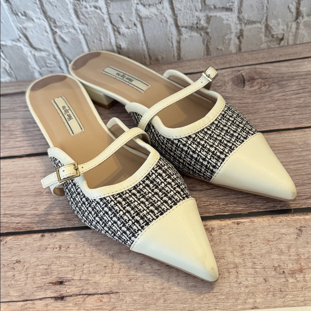 Tweed Backless Flats - Picture 7 of 11